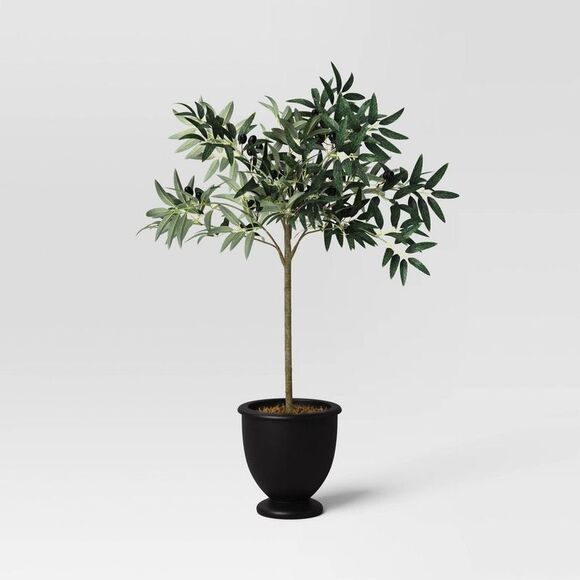 Threshold Other - Threshold Faux Olive Tree in Black Pot